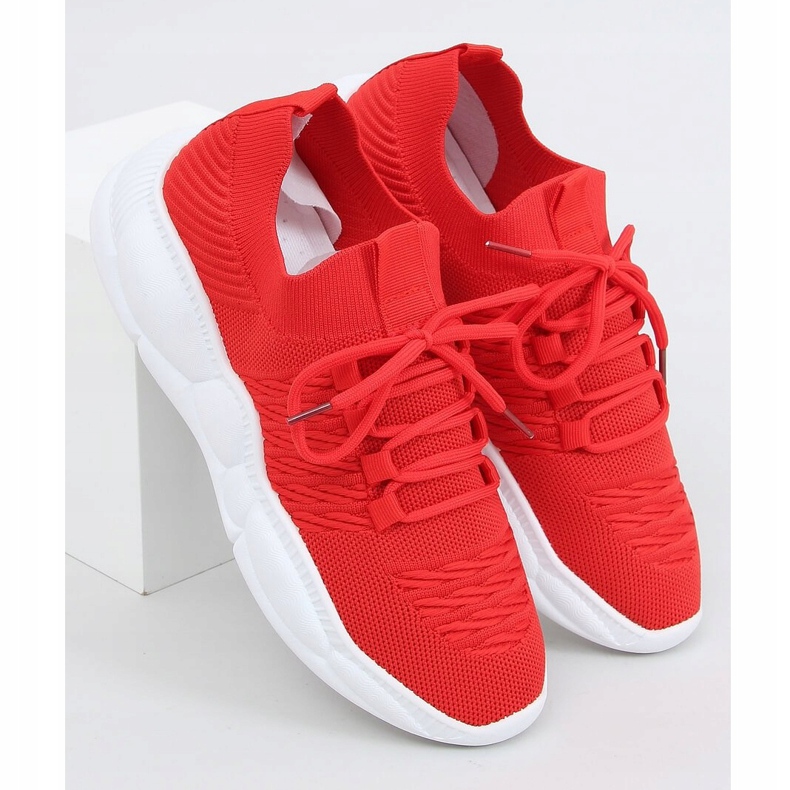 Rojo LA40 Calcetines deportivos rojos 1