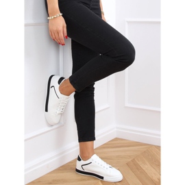 Zapatillas de mujer blancas y negras A88-86 Black blanco negro 2