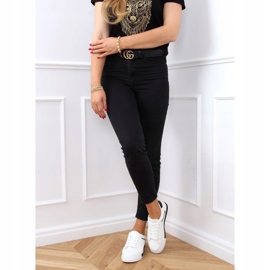 Zapatillas de mujer blancas y negras A88-86 Black blanco negro 3