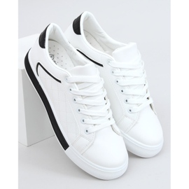 Zapatillas de mujer blancas y negras A88-86 Black blanco negro 1