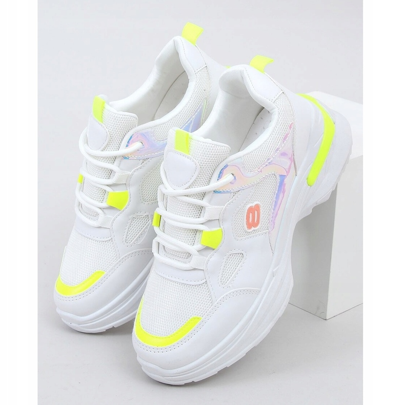Deportivas mujer blancas y amarillas HX-68 Yellow blanco multicolor amarillo 1
