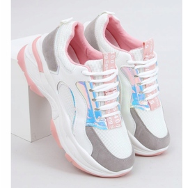 Zapatillas deportivas blancas R12YD518-11 Rosa blanco 1