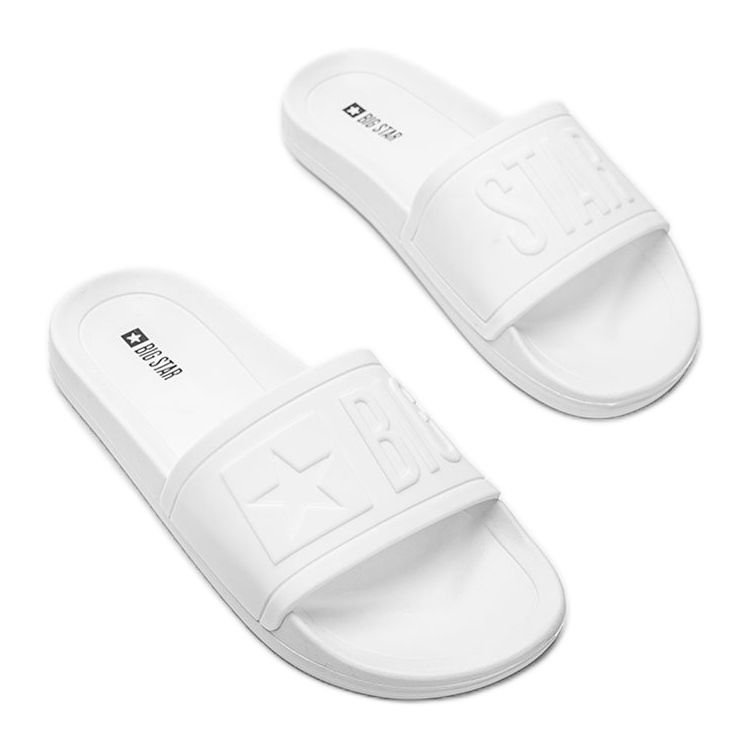 Pantuflas Lopez Big Star blancas para hombre blanco 1