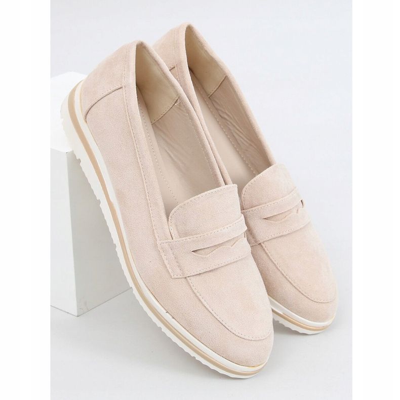 Mocasines suela alta 1151 Beige 1