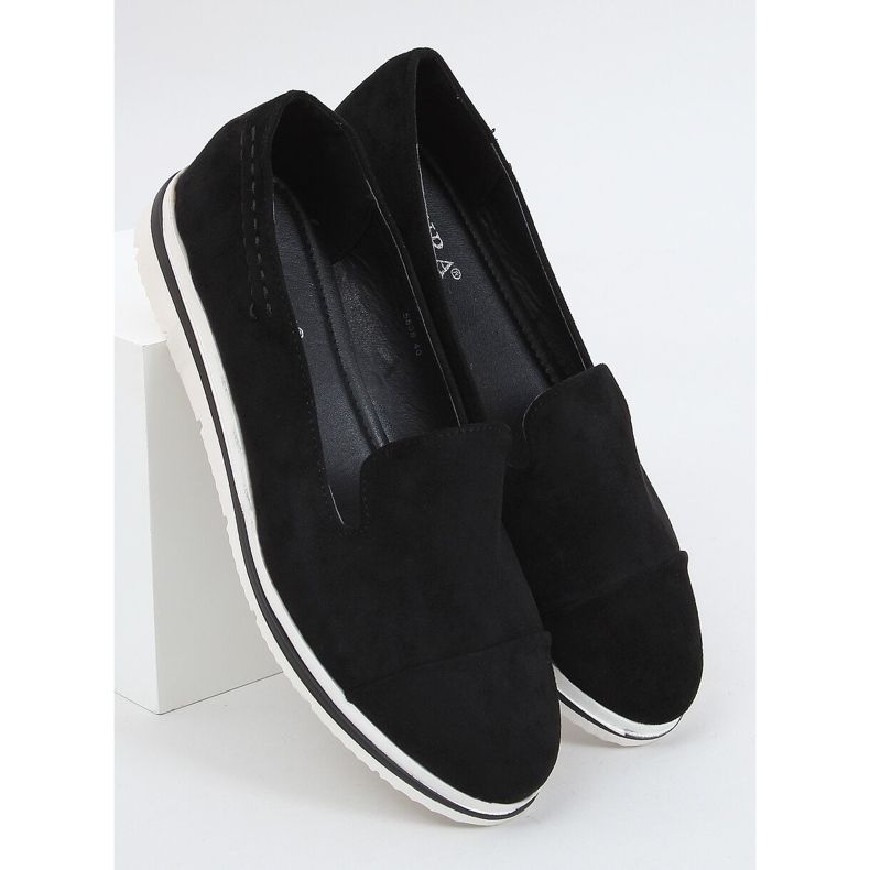 Mocasines de suela alta negro 5836 Black 1