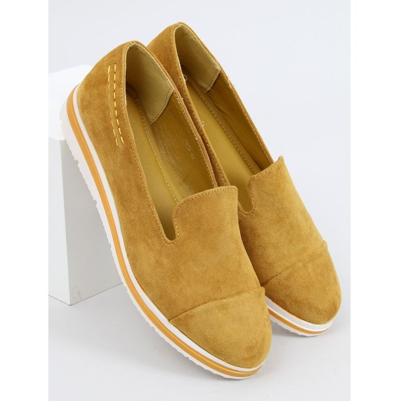 Mocasines de suela alta mostaza 5836 Amarillo 1