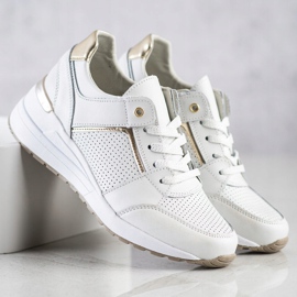 Filippo Zapatos deportivos de cuero blanco 2