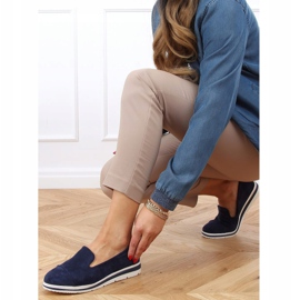 Mocasines de suela alta azul marino 5836 Blue 3