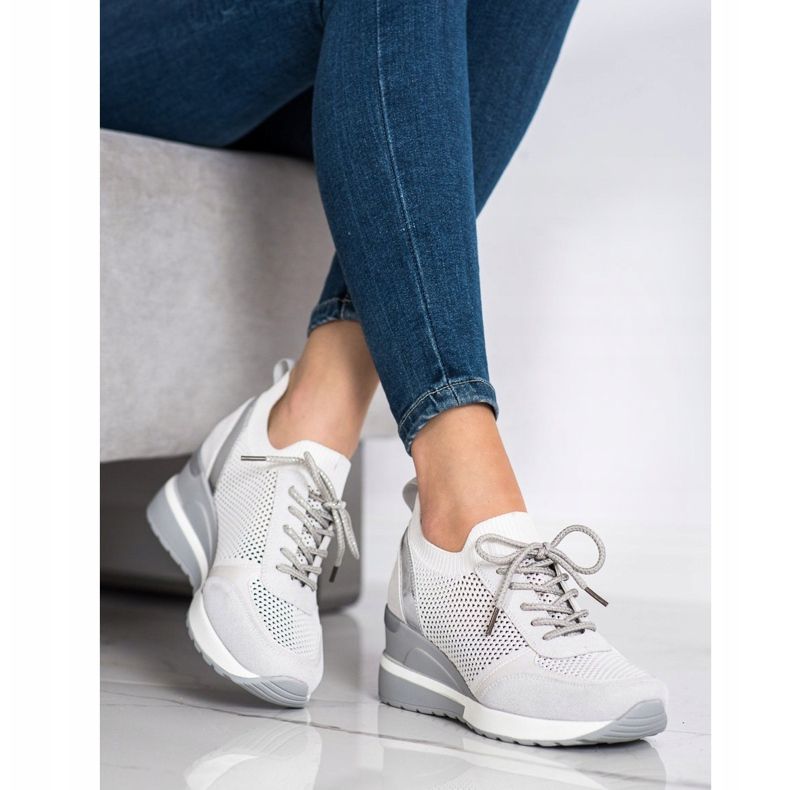 Zapatillas VINCEZA caladas gris 1