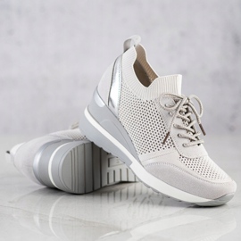 Zapatillas VINCEZA caladas gris 2