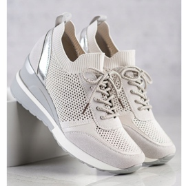 Zapatillas VINCEZA caladas gris 3