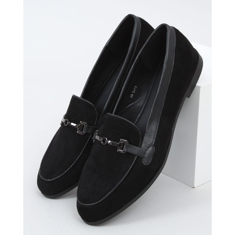 Mocasines de mujer negros 8742 Black 1