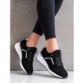 Filippo Zapatos deportivos de cuero negro 3