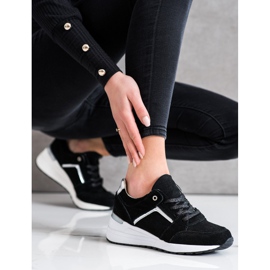 Filippo Zapatos deportivos de cuero negro 4