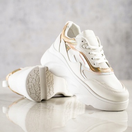 SHELOVET Zapatillas de moda blanco 4