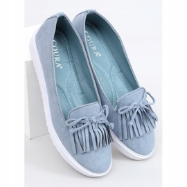 Mocasines azules con flecos 6429 Azul 1