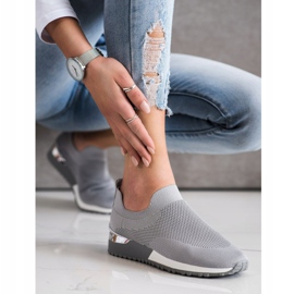 SHELOVET Deportivas Textiles Caladas gris 3