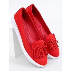 Mocasines rojos con flecos 6429 Rojo 1 Mocasines rojos con flecos 6429 Rojo 1