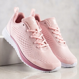 SHELOVET Calzado deportivo ligero calado rosado 3