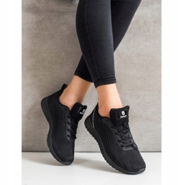 SHELOVET Calzado deportivo ligero calado negro 3