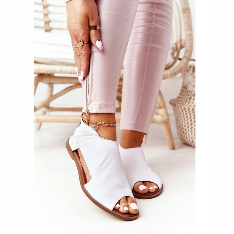 Sandalias Mujer Piel Nicole 2622 Blanco 2