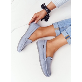 PH1 Mocasines San Marino de Ante Azul para Mujer 8