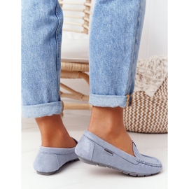 PH1 Mocasines San Marino de Ante Azul para Mujer 4