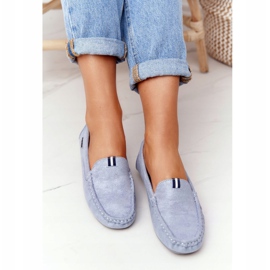 PH1 Mocasines San Marino de Ante Azul para Mujer 3