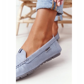 PH1 Mocasines San Marino de Ante Azul para Mujer 7