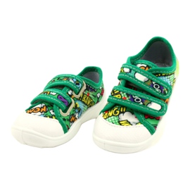 Deportivas Befado Velcro Bang 907P122 multicolor verde 1