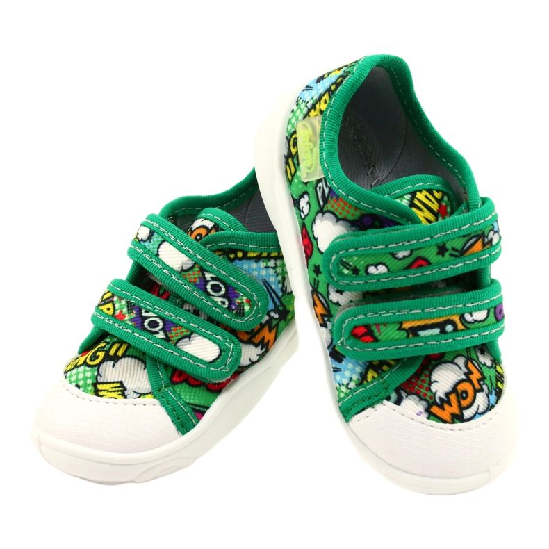 Deportivas Befado Velcro Bang 907P122 multicolor verde 4
