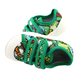 Deportivas Befado Velcro Bang 907P122 multicolor verde 3