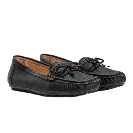 Mocasines de mujer en piel ecológica negros de Kaitlin 1