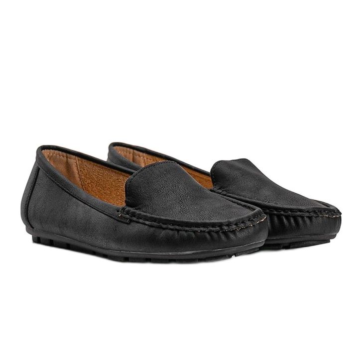 Mocasines de mujer en ecopiel Dianna negro 1