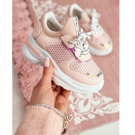 FRROCK Zapatos deportivos para niños Pink Matylda rosado 3