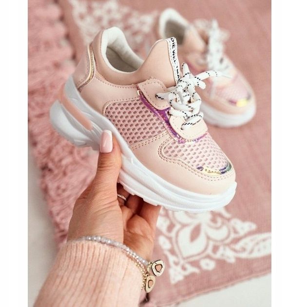FRROCK Zapatos deportivos para niños Pink Matylda rosa 3