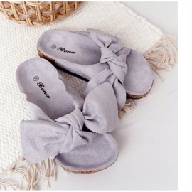 PB2 Pantuflas Infantiles Gris Corcho Little Wendy 3