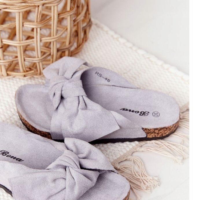 PB2 Pantuflas Infantiles Gris Corcho Little Wendy 2