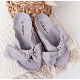 PB2 Pantuflas Infantiles Gris Corcho Little Wendy 4
