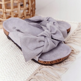 PB2 Pantuflas Infantiles Gris Corcho Little Wendy 6