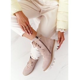 Botas de ante calado Maciejka Beige 05033-04 marrón 1