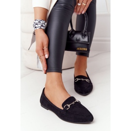 Mocasines Mujer Sergio Leone MK711 Suede Black negro 3