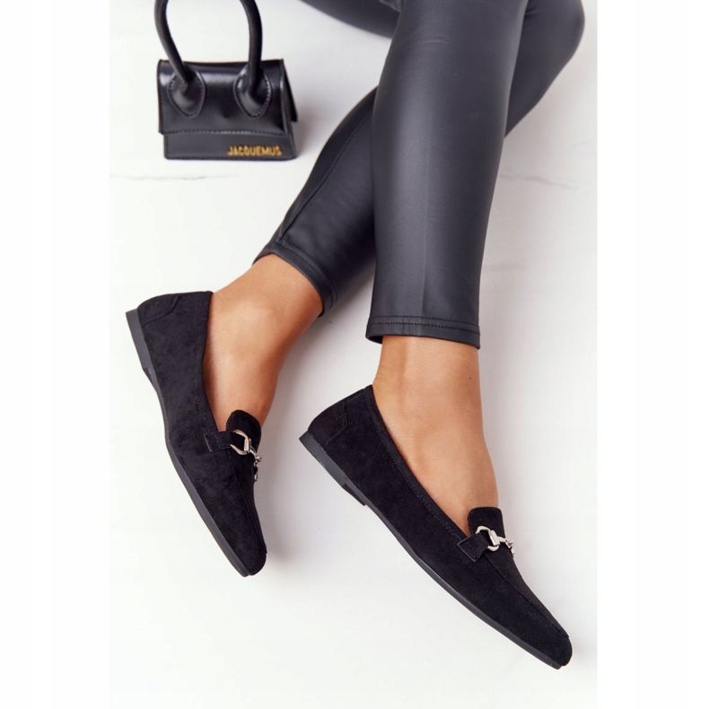 Mocasines Mujer Sergio Leone MK711 Suede Black negro 1 Mocasines Mujer Sergio Leone MK711 Suede Black negro 1