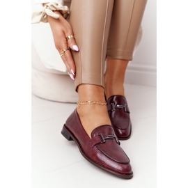 Mocasines Mujer Sergio Leone PB253 Borgoña rojo multicolor 1