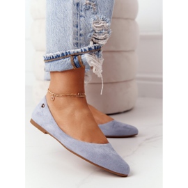 Bailarinas de ante Sergio Leone BL622 Azul 4
