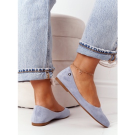 Bailarinas de ante Sergio Leone BL622 Azul 5