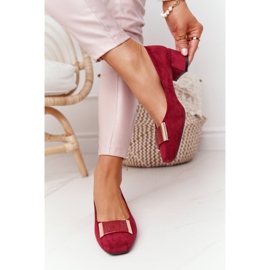 Zapatos De Salón De Ante En El Tacón Sergio Leone PB142 Burdeos rojo multicolor 6