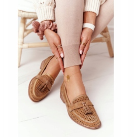 Mocasines Calados Sergio Leone MK735 Camel marrón multicolor 2