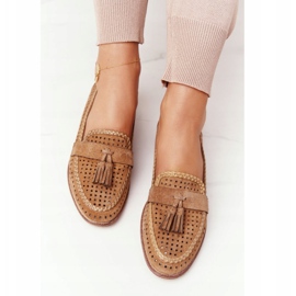 Mocasines Calados Sergio Leone MK735 Camel marrón multicolor 3