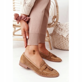 Mocasines Calados Sergio Leone MK735 Camel marrón multicolor 5